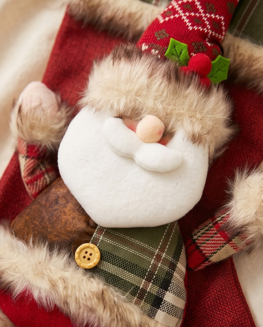 Jingle Jollys 3D Plush Christmas Stockings