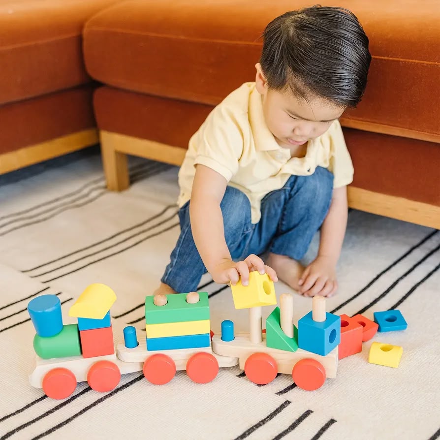 Classic Wooden Stacking Train