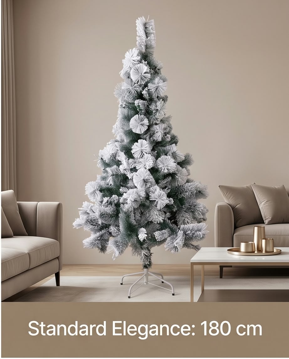 Snowy christmas tree