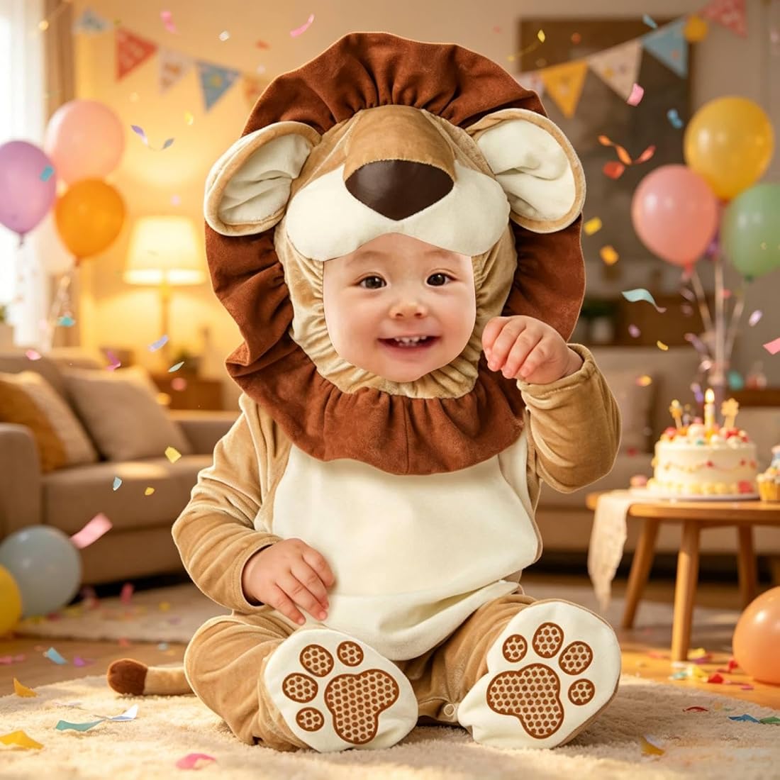 InCharacter Lovable Lion Infant Costume
