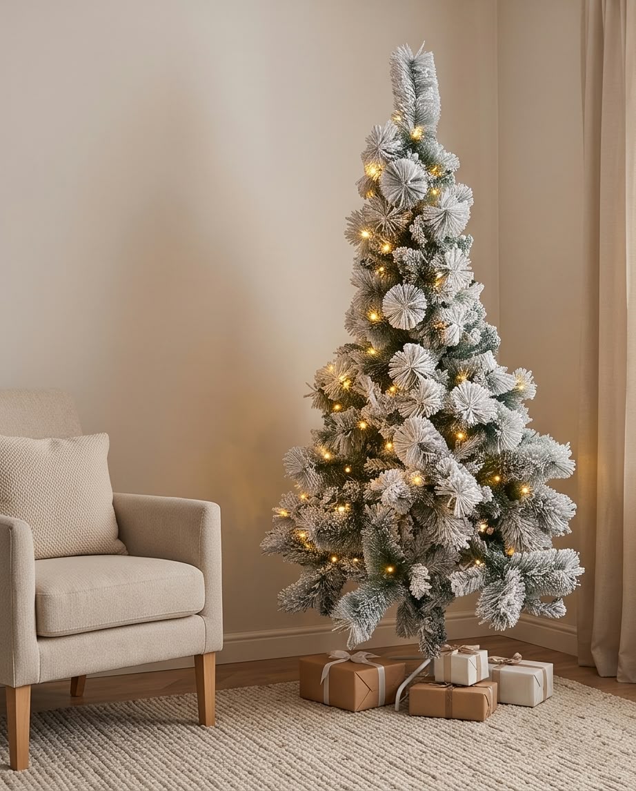 Snowy christmas tree