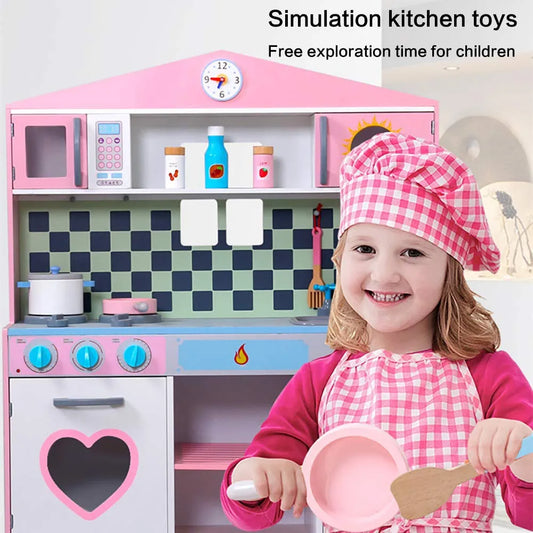 wooden Kitchen Sink and Oven