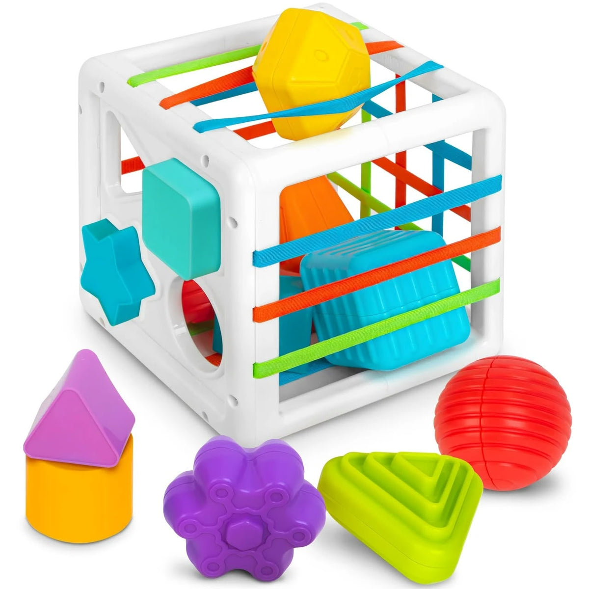Playkidiz Shape Sorter Baby Toy Activity Cube