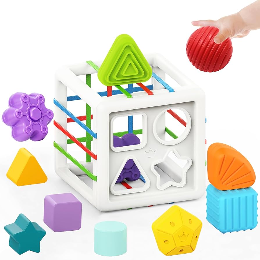 Playkidiz Shape Sorter Baby Toy Activity Cube