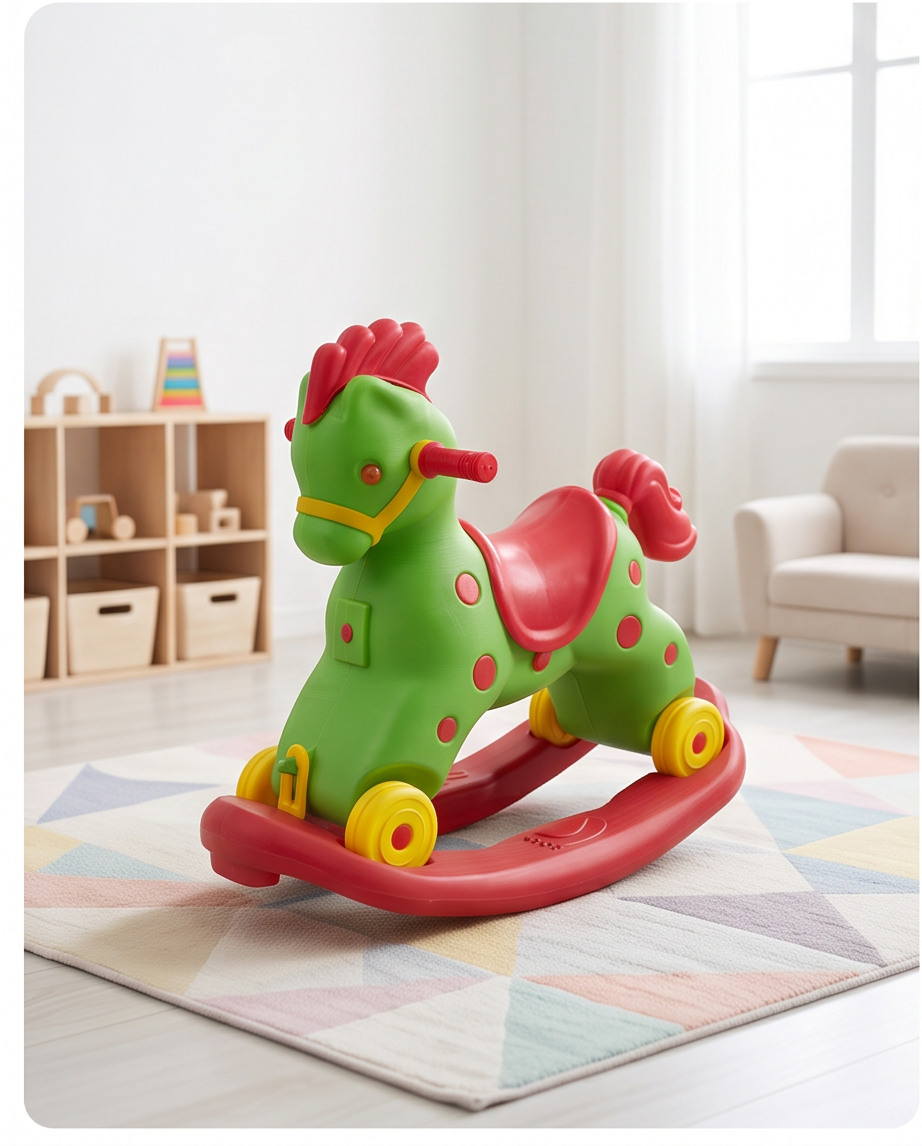 horse pony plastic rocker
