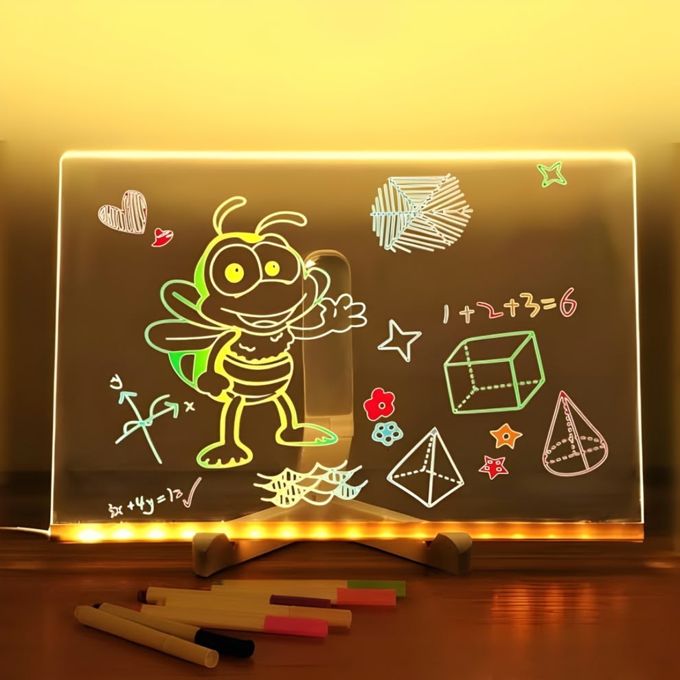 LED writing/drawing board set
