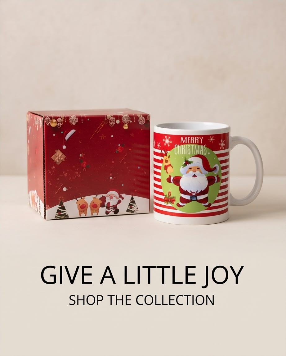 Christmas ceramic coffee mug