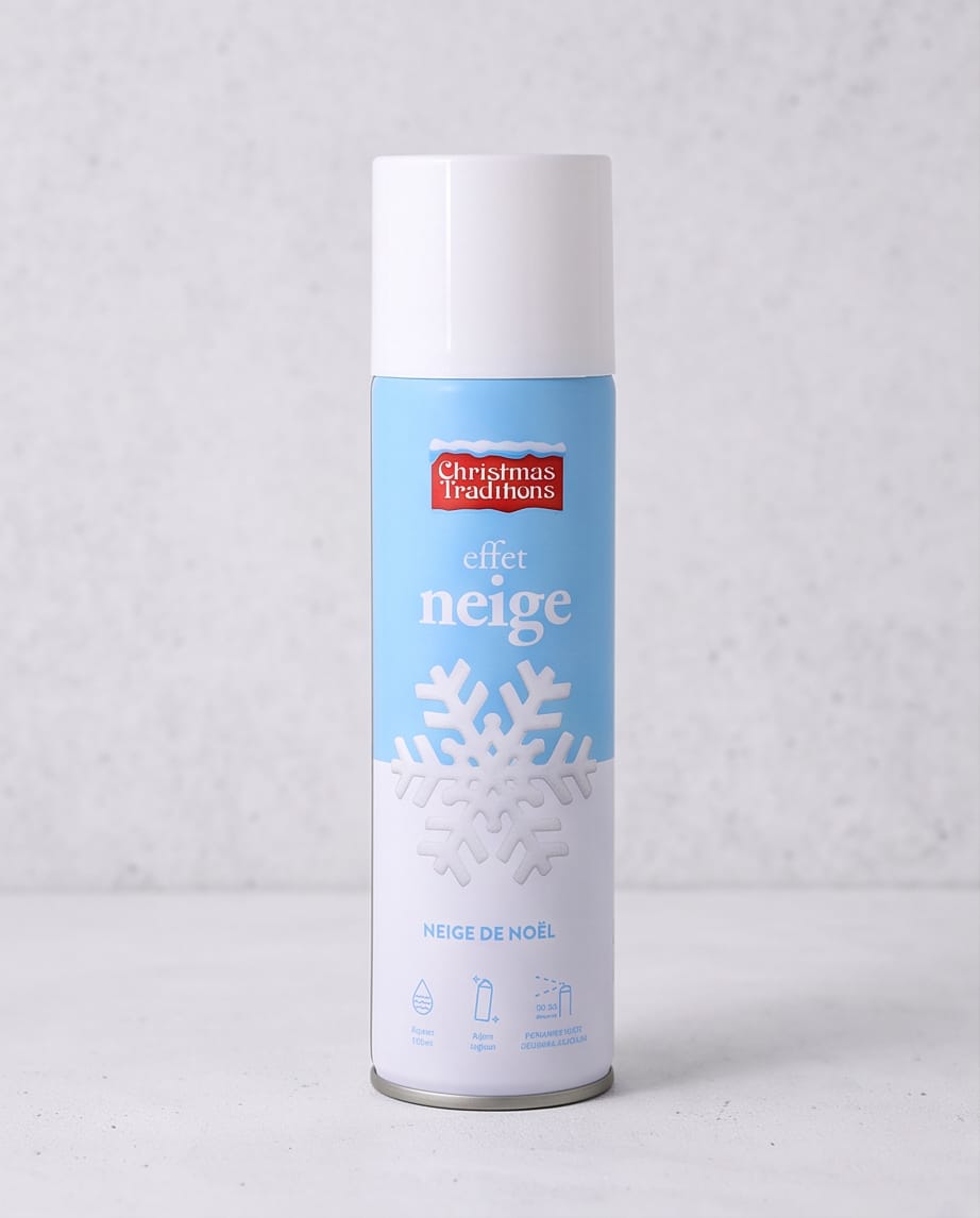 Christmas Traditions artificial snow spray cans