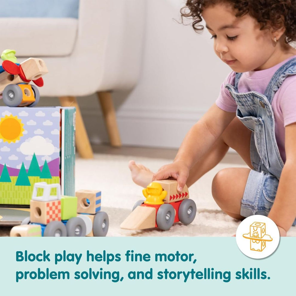 Melissa & Doug Blockables Vehicles Play Set