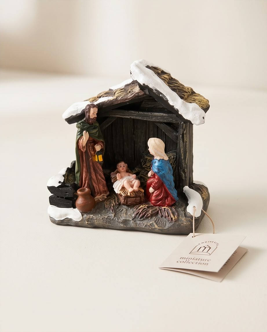 Wizardi Nativity Scene Christmas Village Figurine
