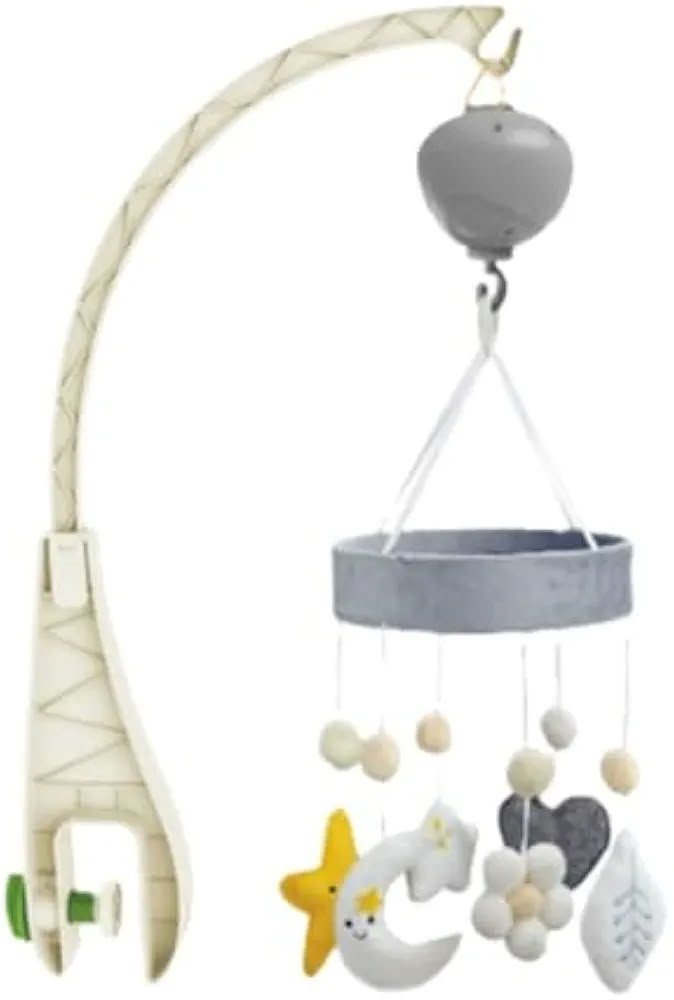 baby musical crib mobile featuring soft felt hanging toys