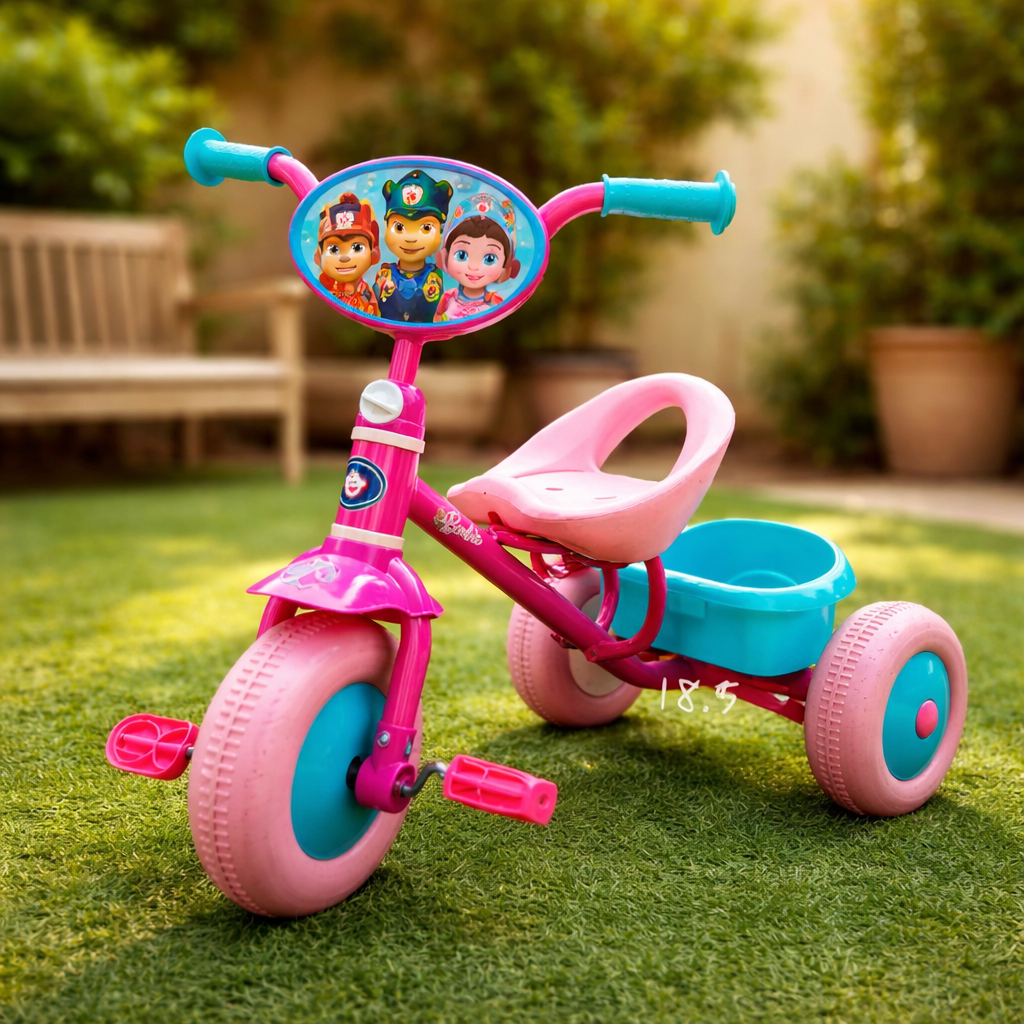 Toddlers bike cartoon