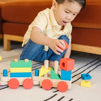 Classic Wooden Stacking Train