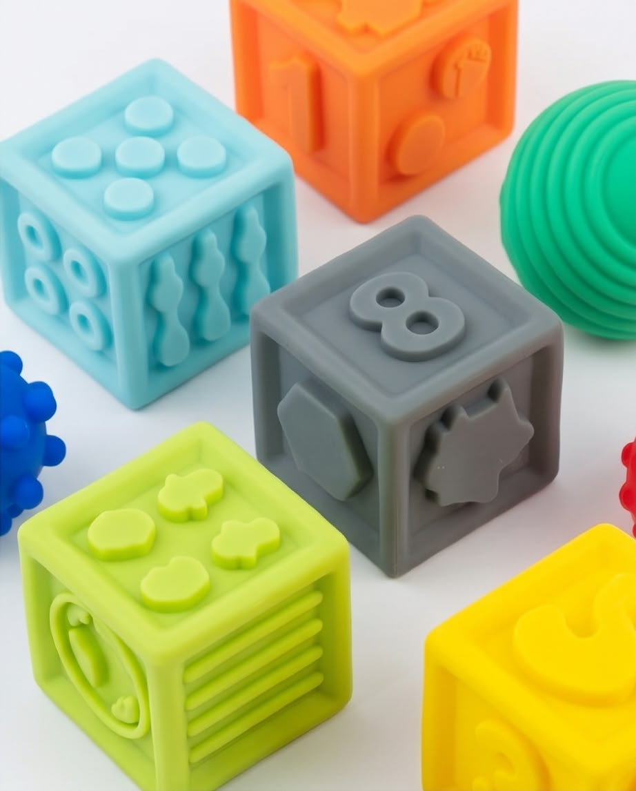 Haijiabao Soft Baby Bath & Rattle Building Blocks