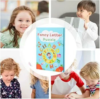 Fancy Letter Puzzle or Magnetic items Puzzle Book
