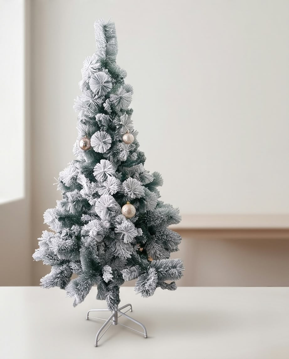Snowy christmas tree