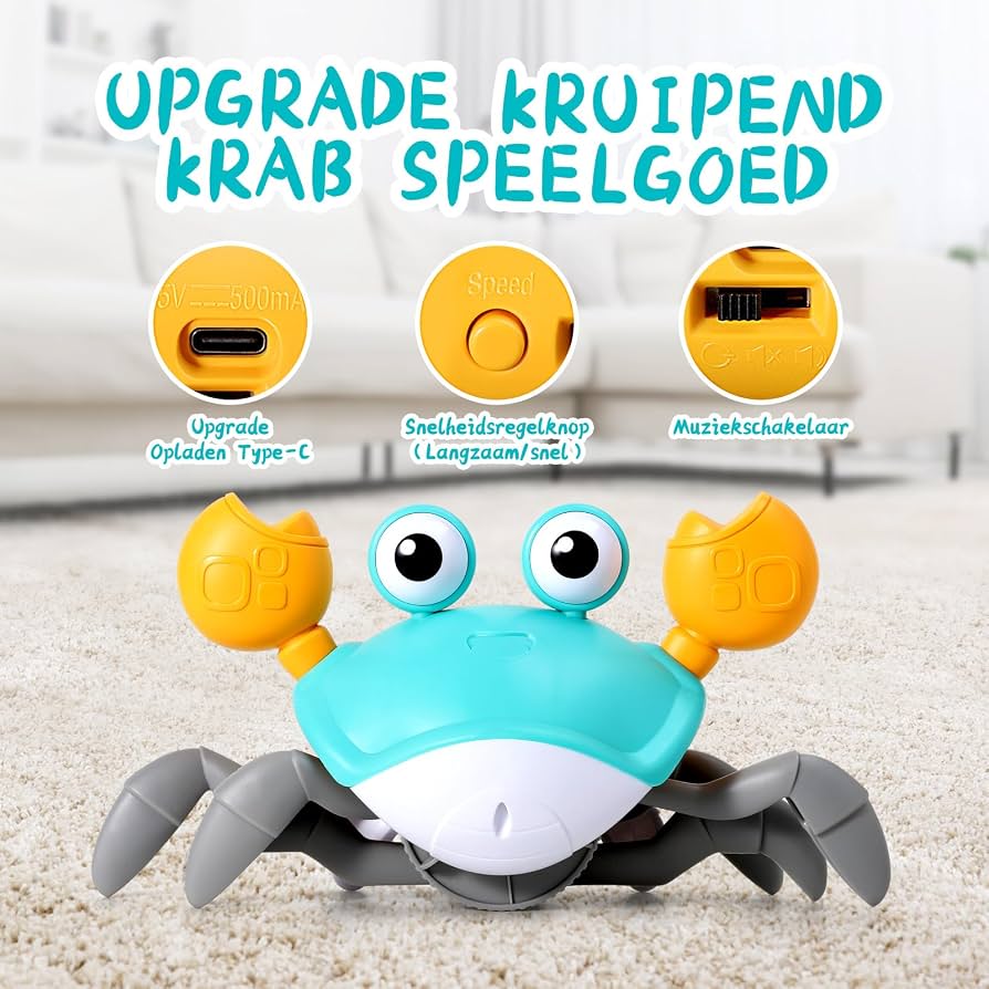 Crawly the Cute Crab baby toy