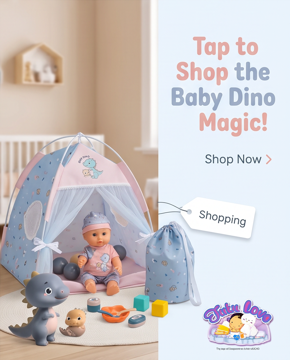 Deluxe doll tent set