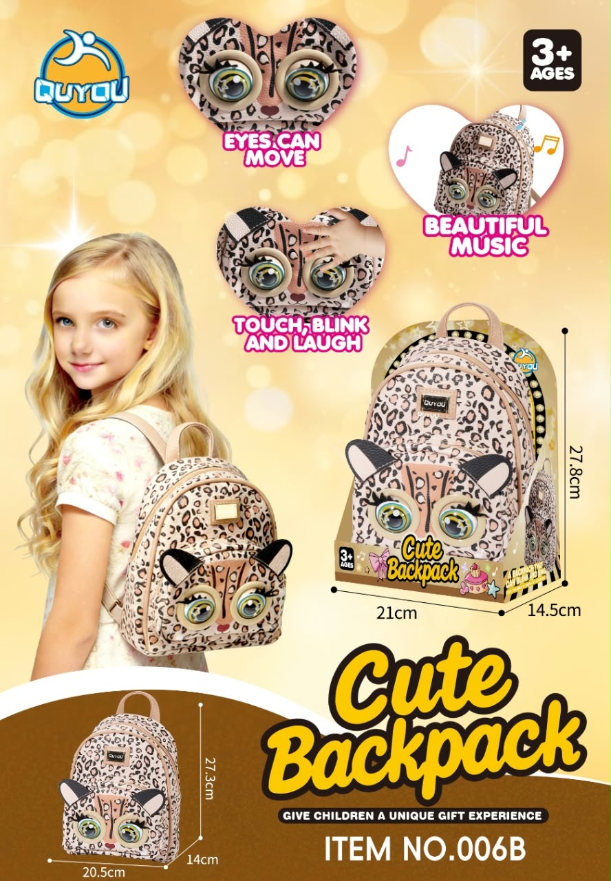 Cute 3D Animal / Panda Eye-Blinking Backpack
