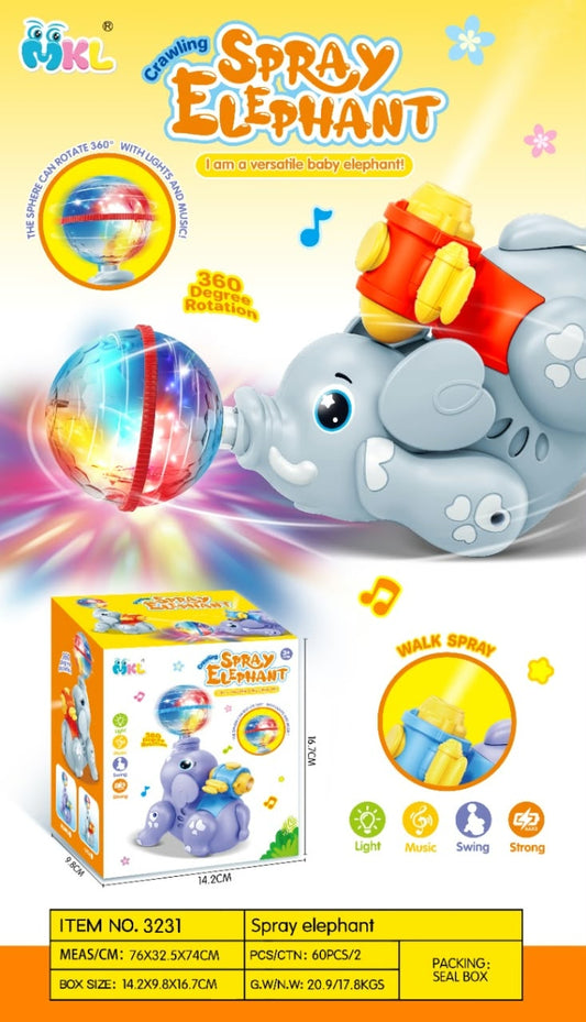 Electric Dancing Spray Elephant