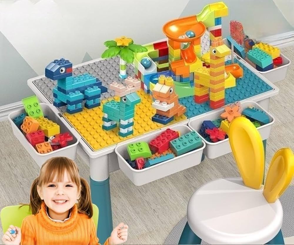 Block Table Desktop and Lego