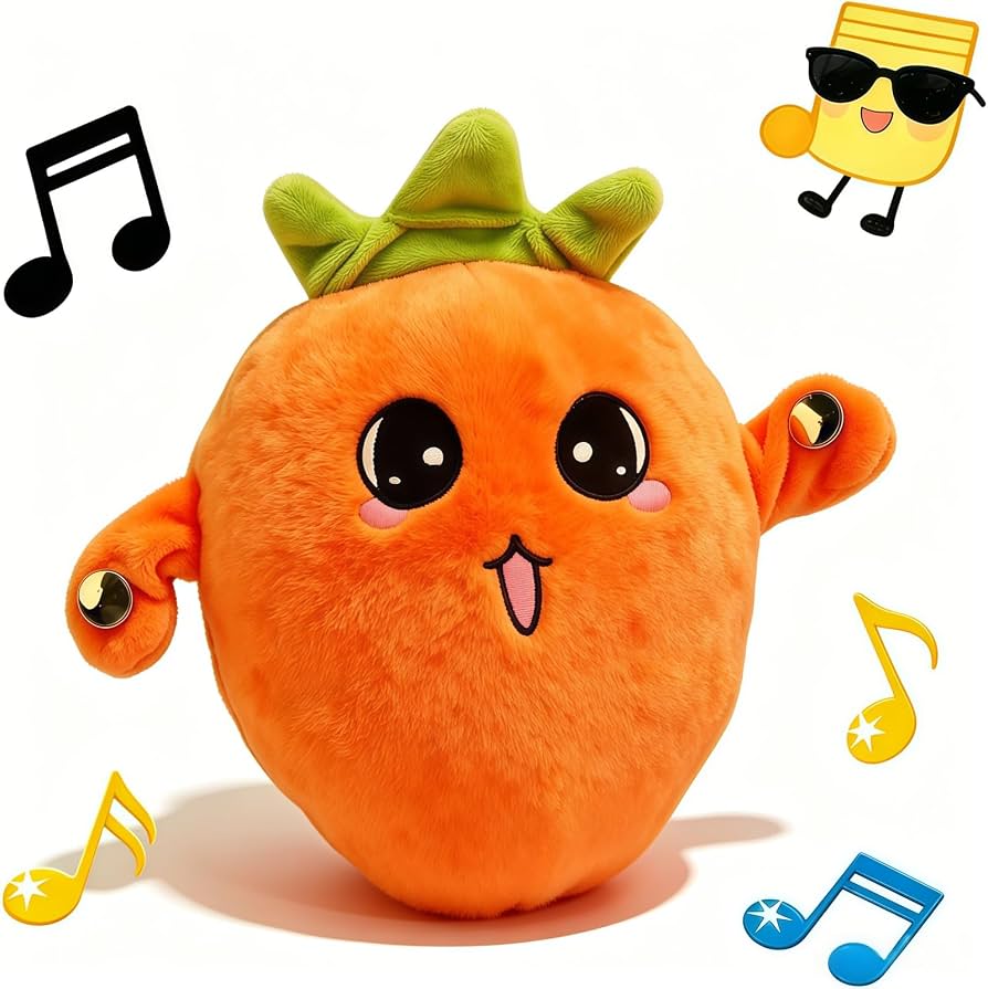 Plush musical fruit toys