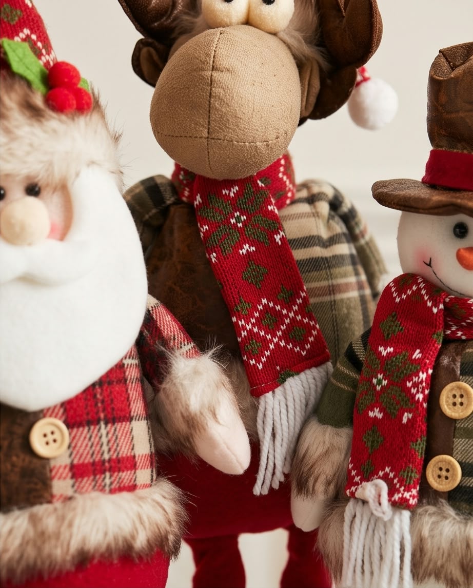 handmade Christmas standing figures