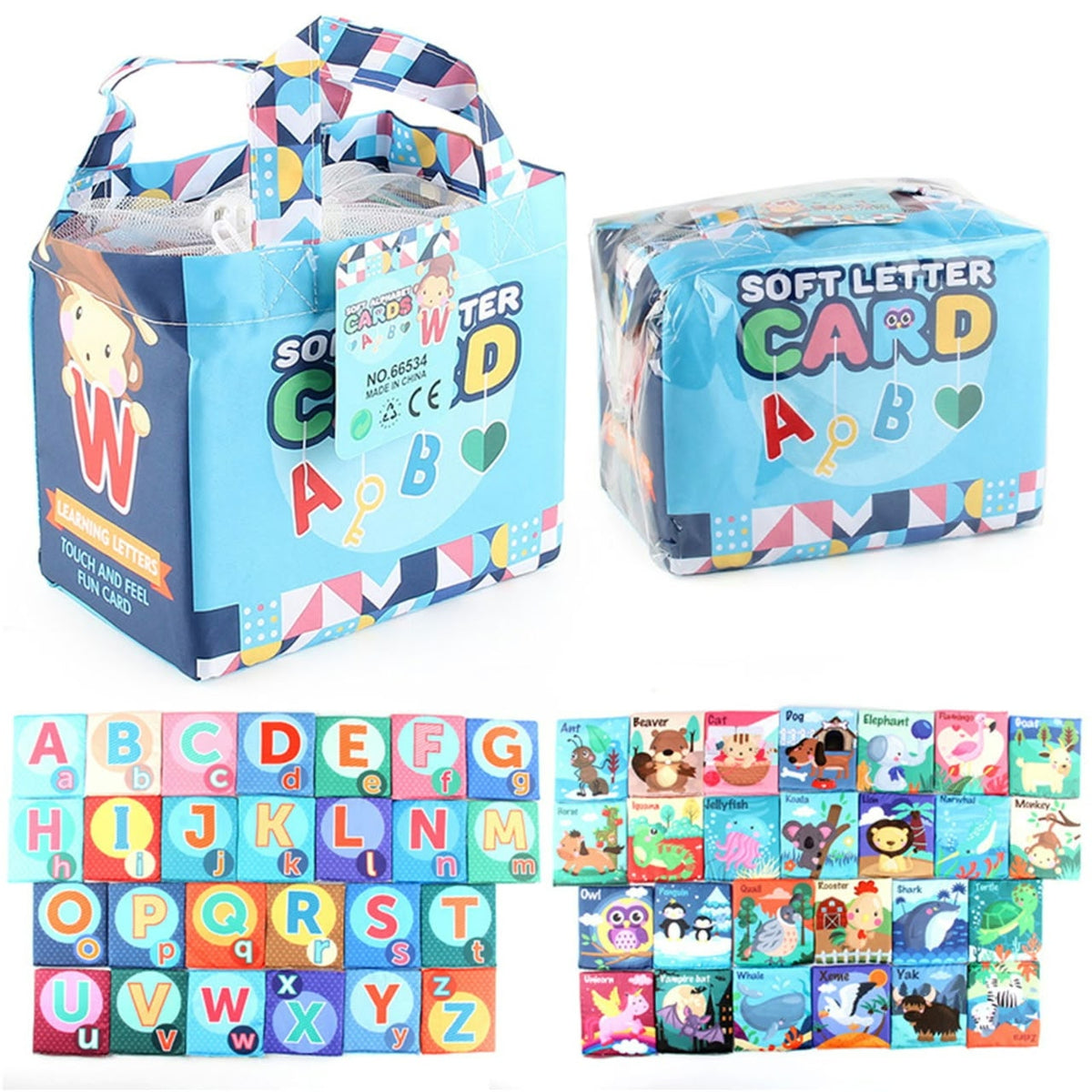 Soft Alphabet Card educational toy set