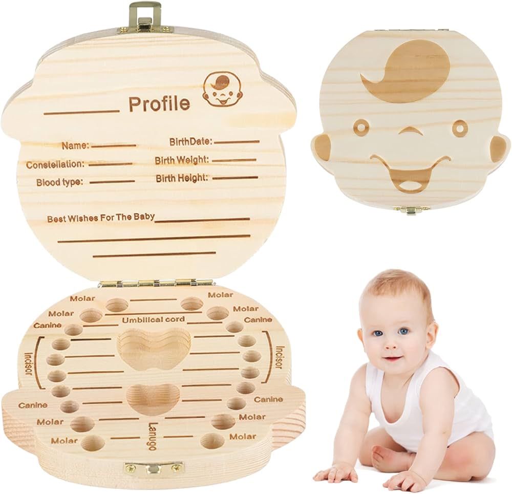 Wooden baby memory box