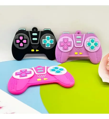 silicone video game controller baby teether