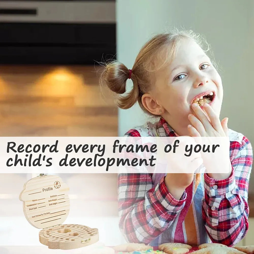Wooden baby memory box