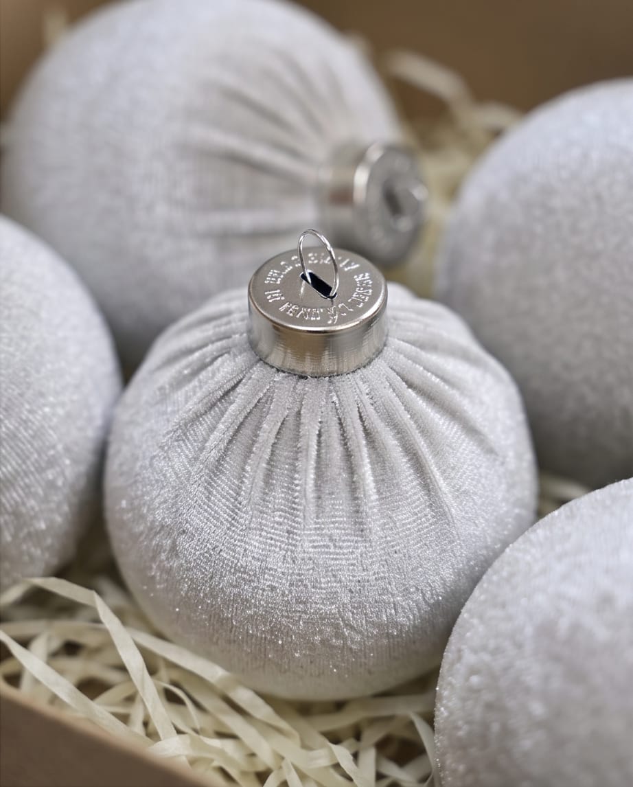 velvet Christmas tree ball ornaments
