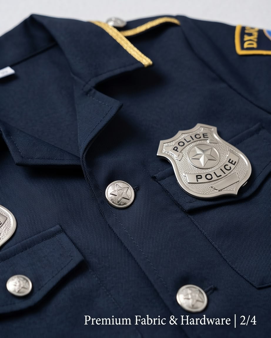 navy-blue kids' police officer dress-up