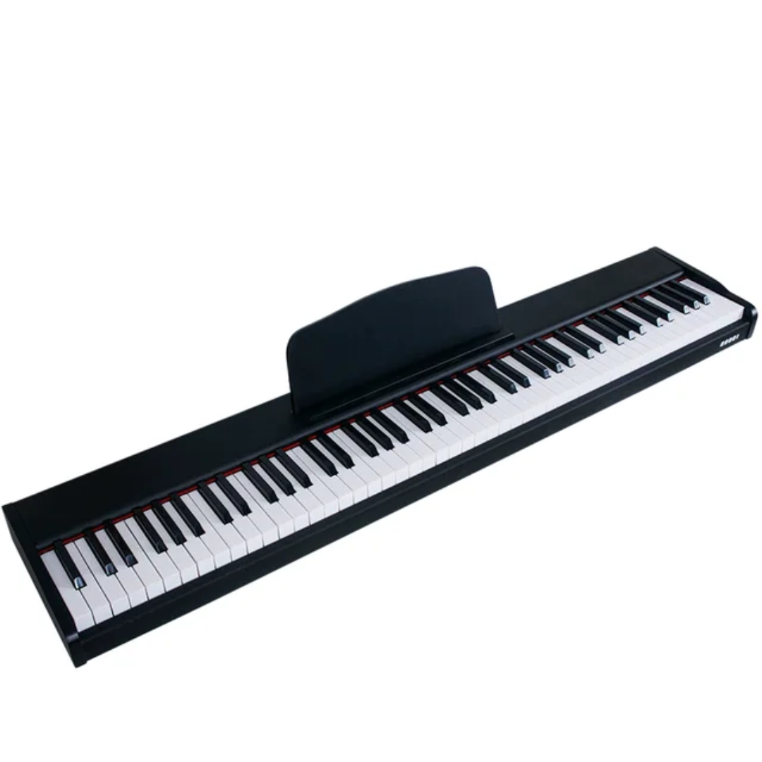 Electronic piano keyboard featured graphic
