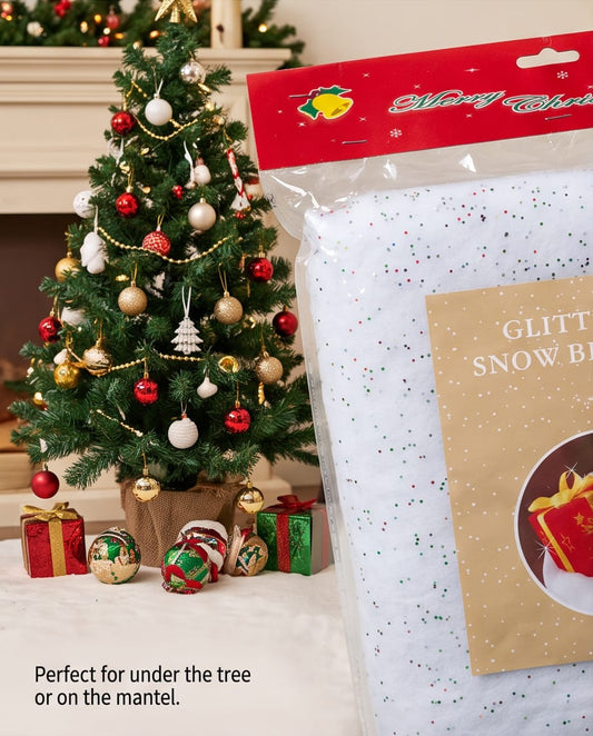 Glittered Snow Blanket