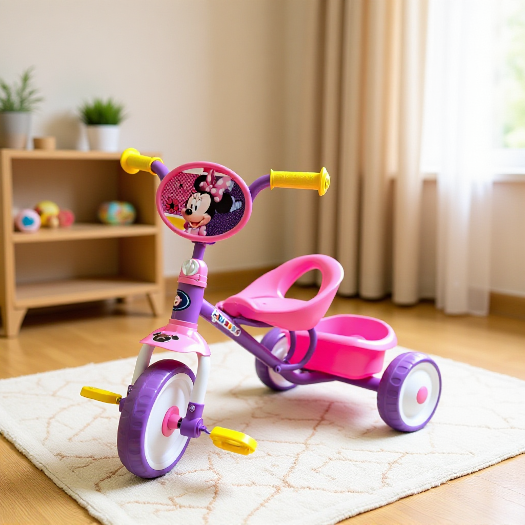 Toddlers bike cartoon