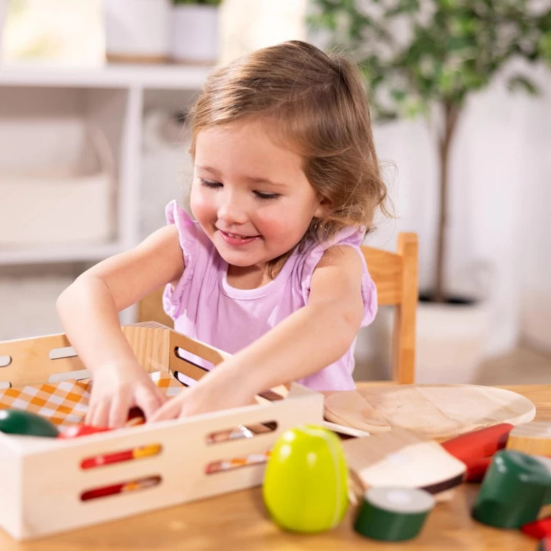 Melissa & Doug Cutting Food Wooden Play Food Set