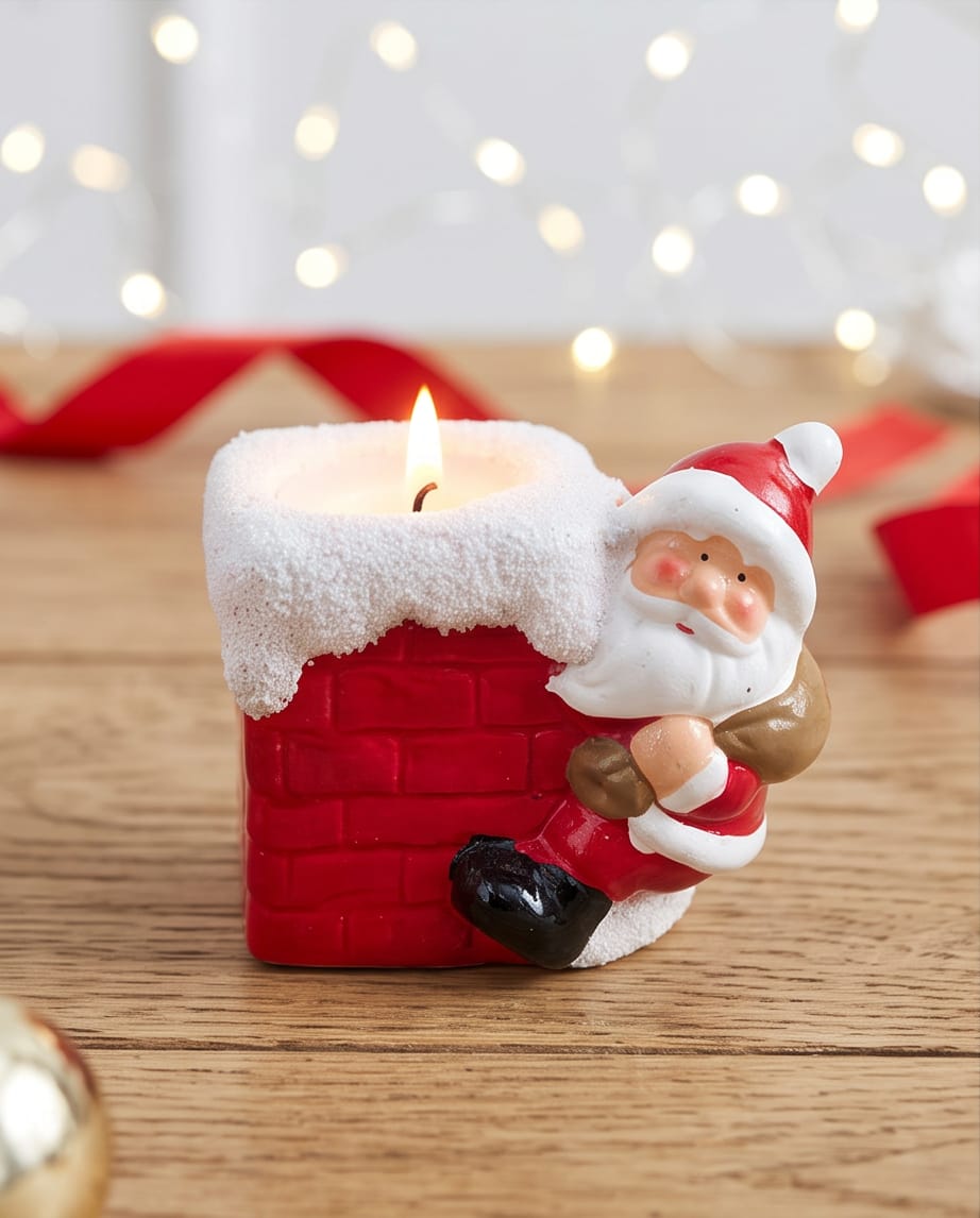 decorative Christmas chimney-shaped candle