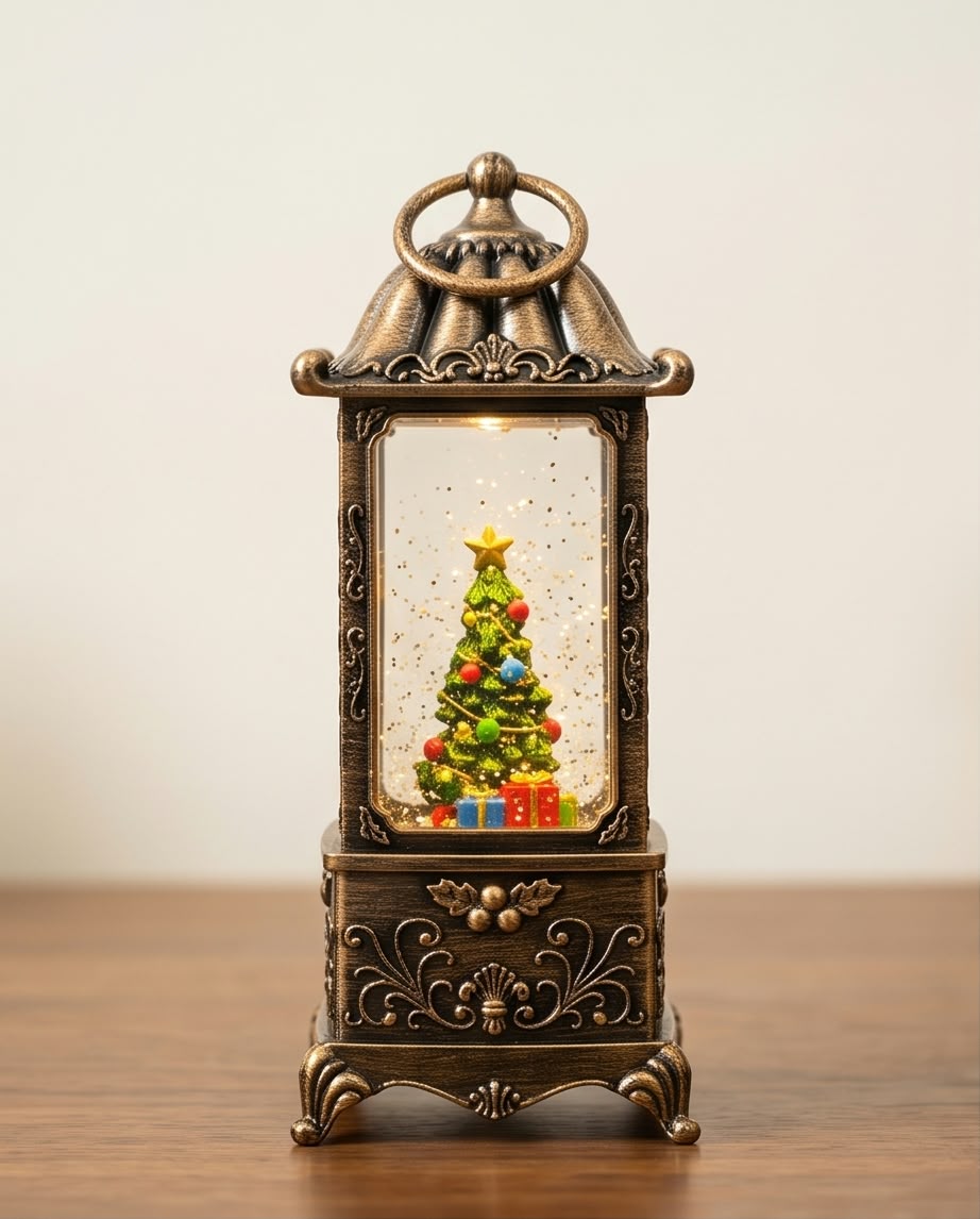 Christmas tree musical lighted water lantern