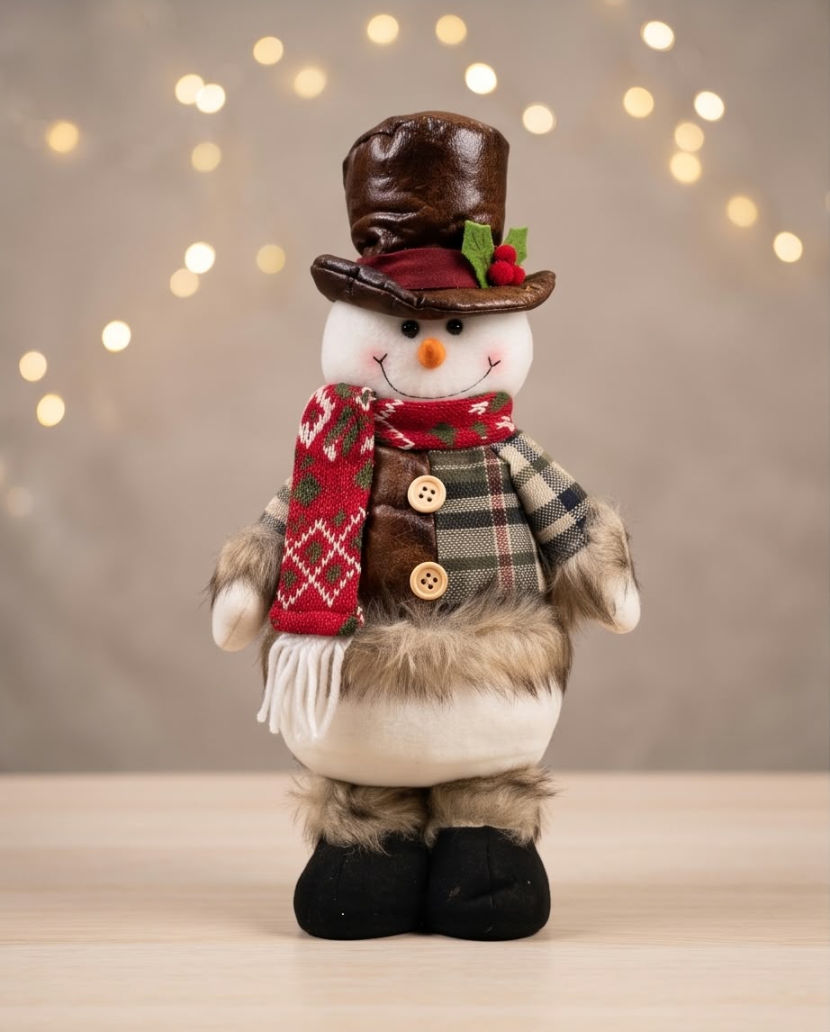 decorative plush snowman