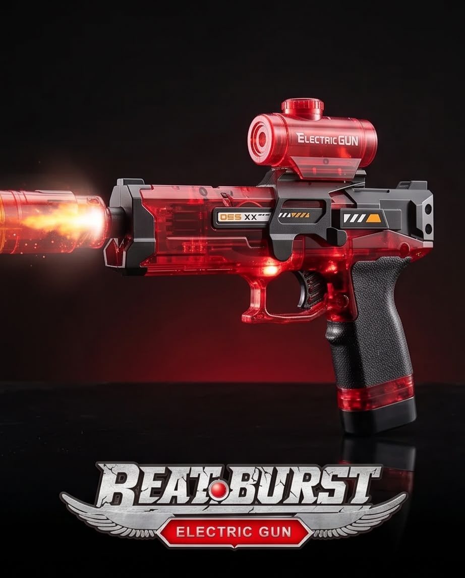 translucent electric toy gun