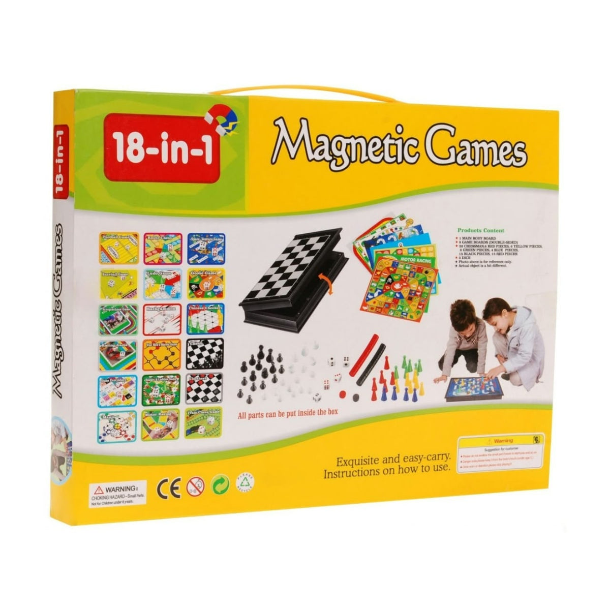 18-in-1 Magnetic Games Set