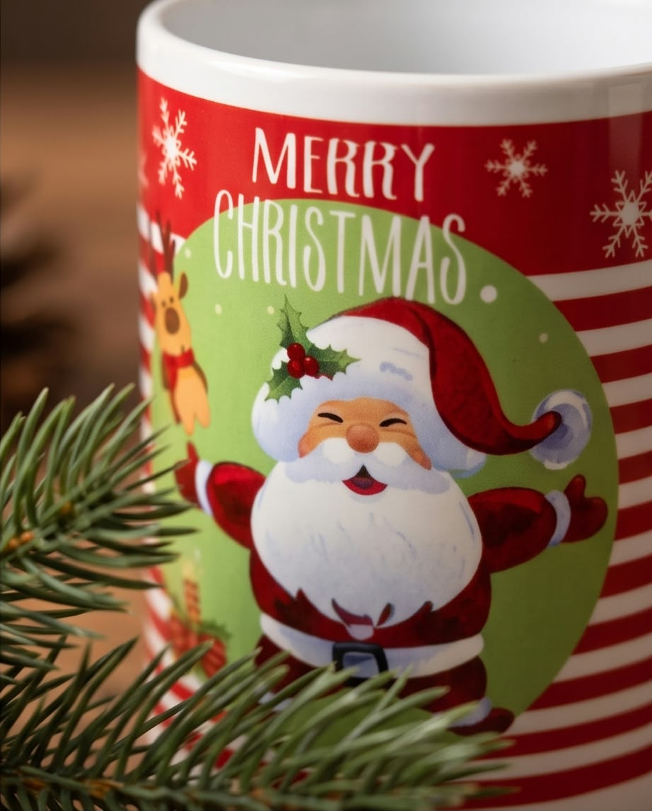 Christmas ceramic coffee mug