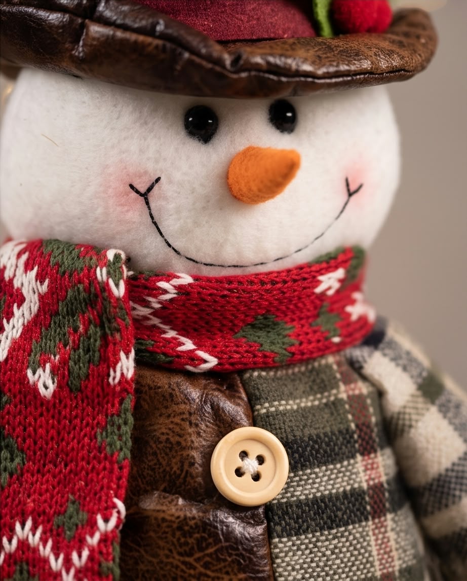 decorative plush snowman