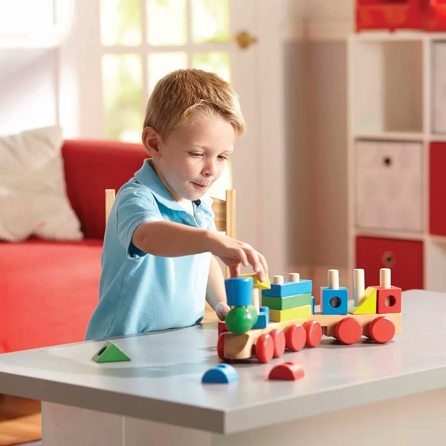 Classic Wooden Stacking Train