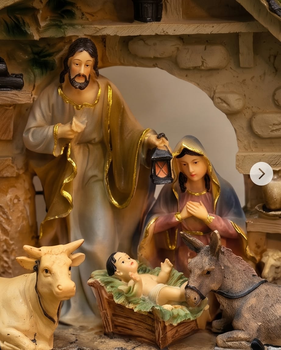 polyresin Christmas nativity scene figurine