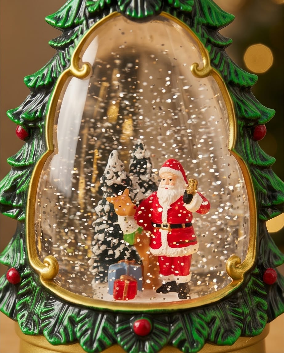 Christmas Tree Snow Globe / Lantern