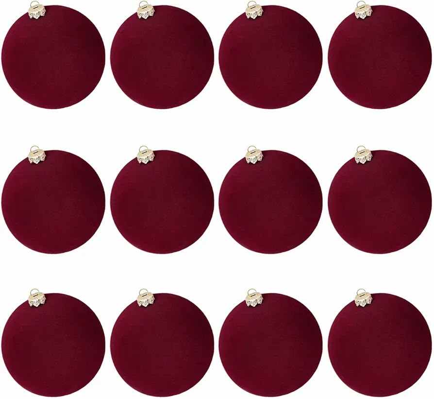 burgundy velvet Christmas ball ornaments