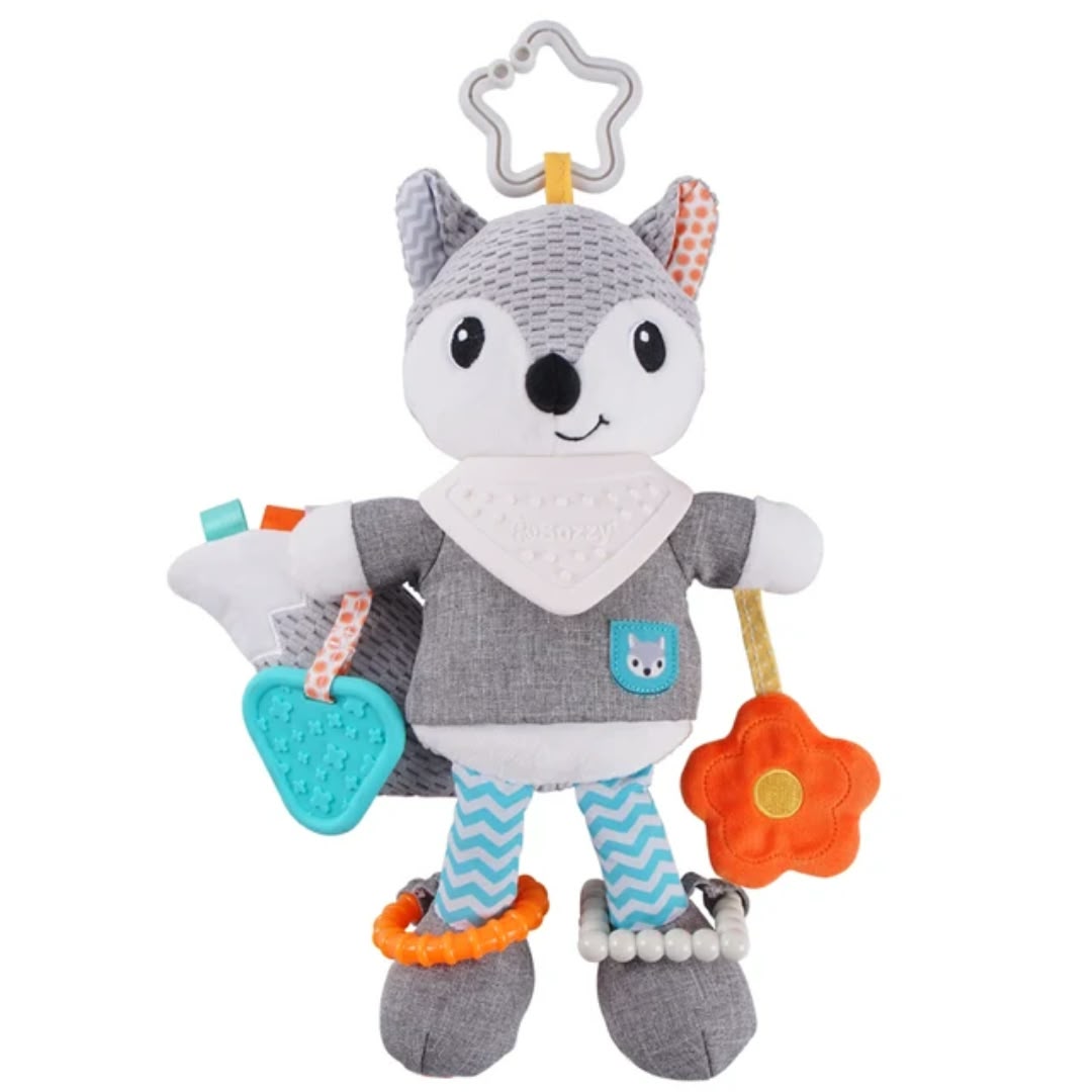 Sozzy / Jinglers Fox Multi-Feature Hanging Rattle and Activity Toy