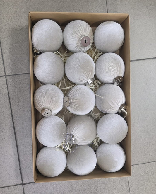 velvet Christmas tree ball ornaments